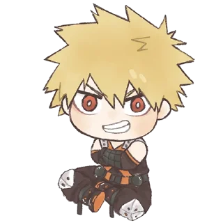 😏-Bakugou Katsuki, Telegram Sticker