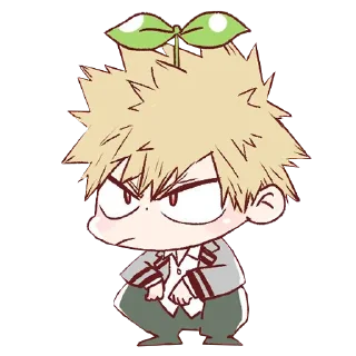😕-Bakugou Katsuki, Telegram Sticker