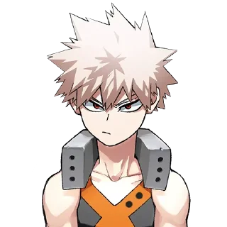 😕-Bakugou Katsuki, Telegram Sticker