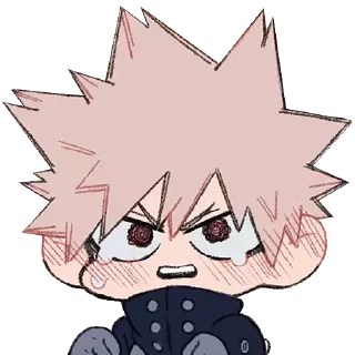 😭-Bakugou Katsuki, Telegram Sticker