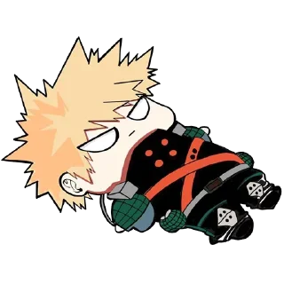 😐-Bakugou Katsuki, Telegram Sticker