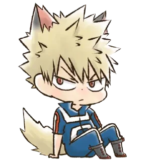 😕-Bakugou Katsuki, Telegram Sticker