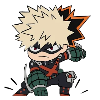 😕-Bakugou Katsuki, Telegram Sticker