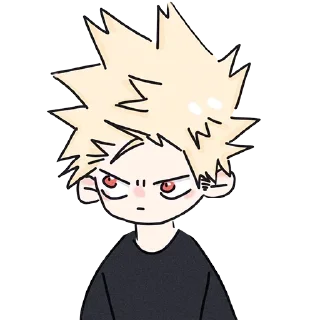 😐-Bakugou Katsuki, Telegram Sticker