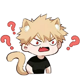 ❓-Bakugou Katsuki, Telegram Sticker