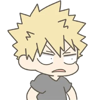 😐-Bakugou Katsuki, Telegram Sticker