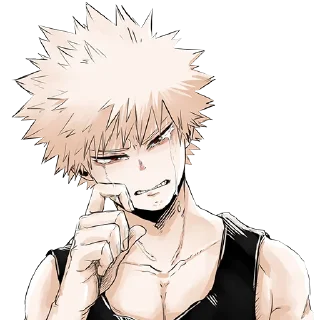 😭-Bakugou Katsuki, Telegram Sticker