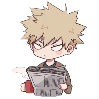 😐-Bakugou Katsuki, Telegram Sticker