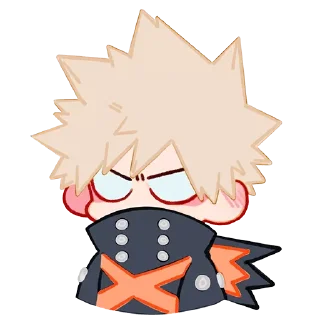 😶-Bakugou Katsuki, Telegram Sticker