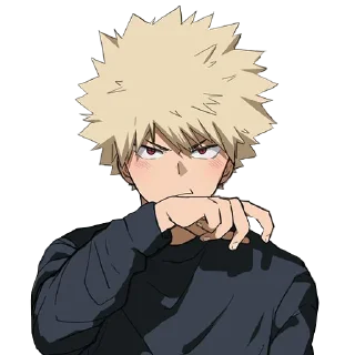 😏-Bakugou Katsuki, Telegram Sticker