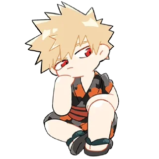 😕-Bakugou Katsuki, Telegram Sticker