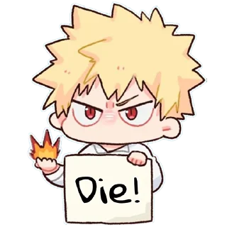 💥-Bakugou Katsuki, Telegram Sticker