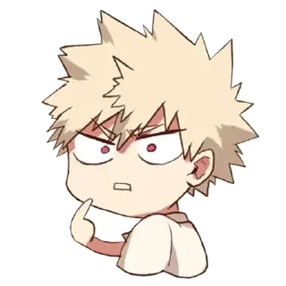 🤨-Bakugou Katsuki, Telegram Sticker
