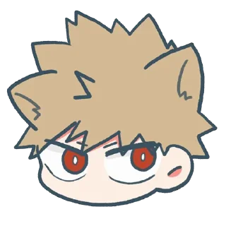 😶-Bakugou Katsuki, Telegram Sticker