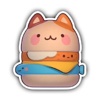 🍔-Kawaii, Telegram Sticker
