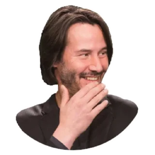 😂-Keanu Reeves, Telegram Sticker