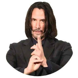 😠-Keanu Reeves, Telegram Sticker
