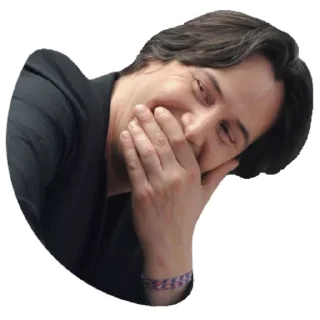 🤭-Keanu Reeves, Telegram Sticker