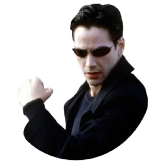 💪-Keanu Reeves, Telegram Sticker