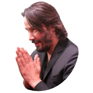 🙏-Keanu Reeves, Telegram Sticker