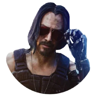 😎-Keanu Reeves, Telegram Sticker