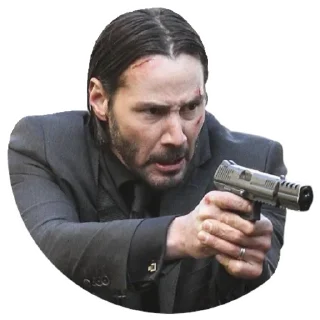 🔫-Keanu Reeves, Telegram Sticker
