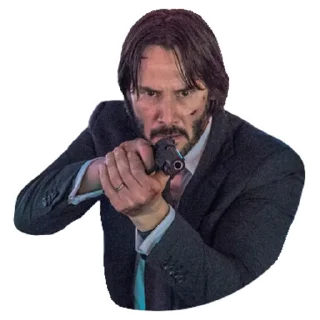 🔫-Keanu Reeves, Telegram Sticker