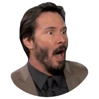 😱-Keanu Reeves, Telegram Sticker
