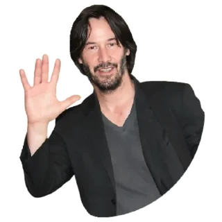 👋-Keanu Reeves, Telegram Sticker
