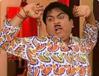 😧-Aey Bhai Tujhe Kya Itni Panchat Hai !!, Telegram Sticker