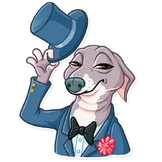 👋-Kermit The Dog, Telegram Sticker