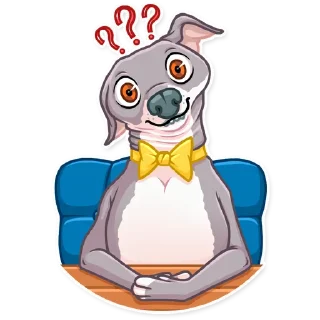 ❓-Kermit The Dog, Telegram Sticker