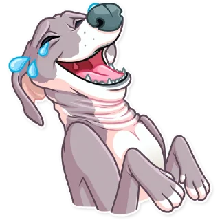 😂-Kermit The Dog, Telegram Sticker