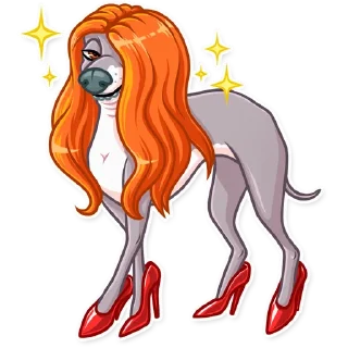 👩-Kermit The Dog, Telegram Sticker