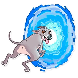 🏃‍♂️-Kermit The Dog, Telegram Sticker