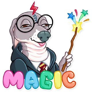 🧙‍♂️-Kermit The Dog, Telegram Sticker