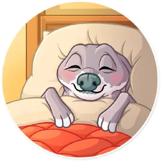 😴-Kermit The Dog, Telegram Sticker