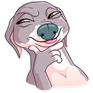 🤔-Kermit The Dog, Telegram Sticker