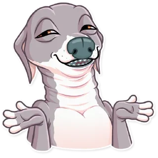 🤷‍♂️-Kermit The Dog, Telegram Sticker