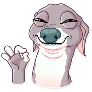 👌-Kermit The Dog, Telegram Sticker