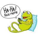 😀-Kermit the Frog, Telegram Sticker