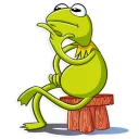 🤔-Kermit the Frog, Telegram Sticker