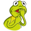 😱-Kermit the Frog, Telegram Sticker