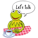 ☕️-Kermit the Frog, Telegram Sticker