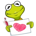 ❤️-Kermit the Frog, Telegram Sticker