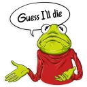 🤷‍♀️-Kermit the Frog, Telegram Sticker