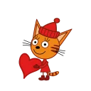😘-Kid-e-cats Winter, Telegram Sticker