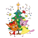 🎄-Kid-e-cats Winter, Telegram Sticker