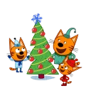 🎅-Kid-e-cats Winter, Telegram Sticker