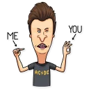 😉-Beavis and Butt-head, Telegram Sticker